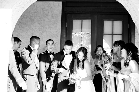 wedding party dancing