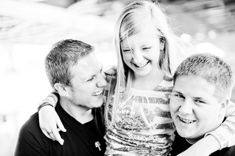 photograph of older kids