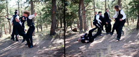 fun groomsman photographs