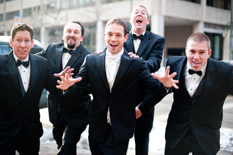 art_wedding_photographer007 fun groomsman photograph